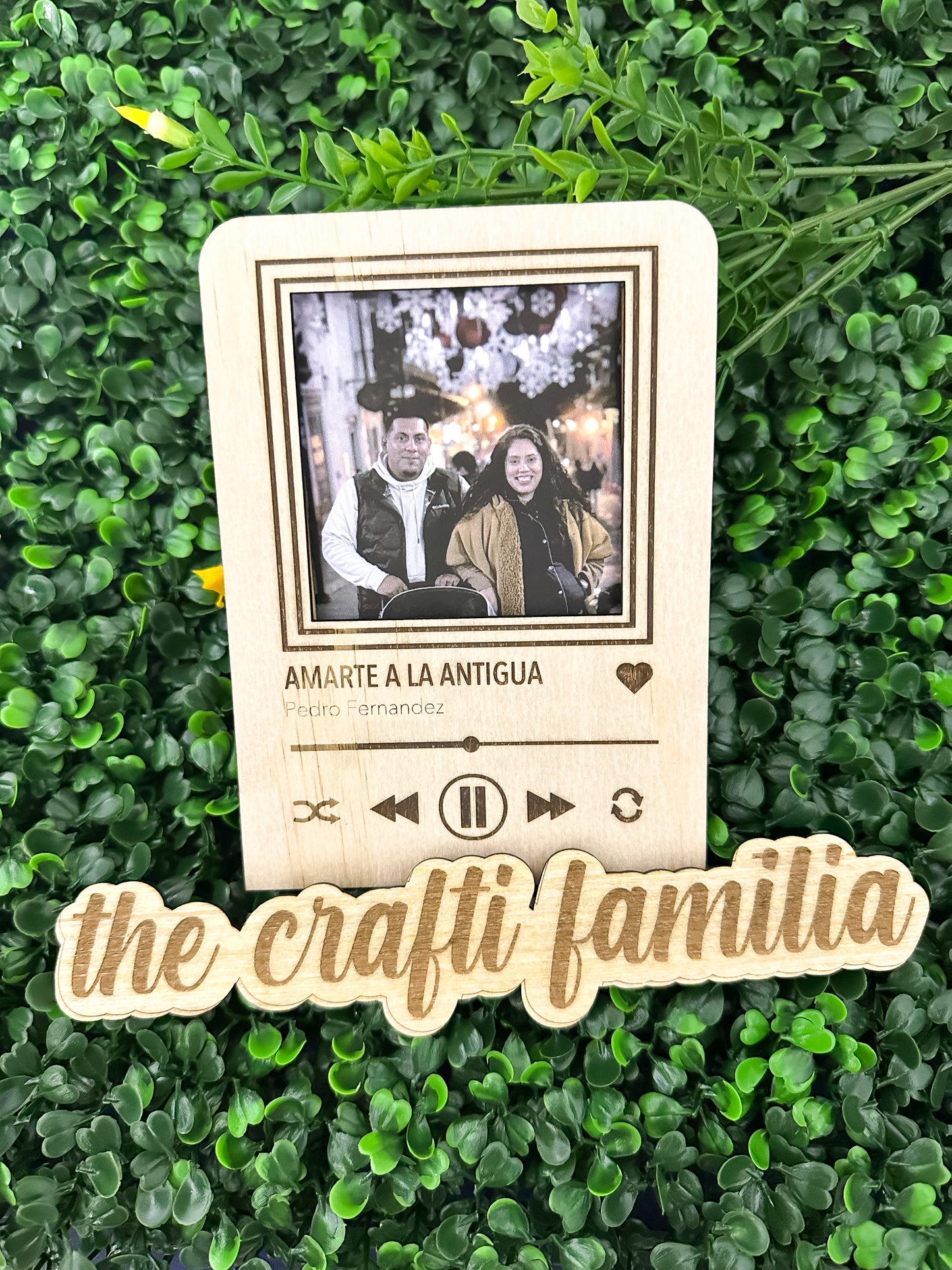 Personalized Song Plaque Photo