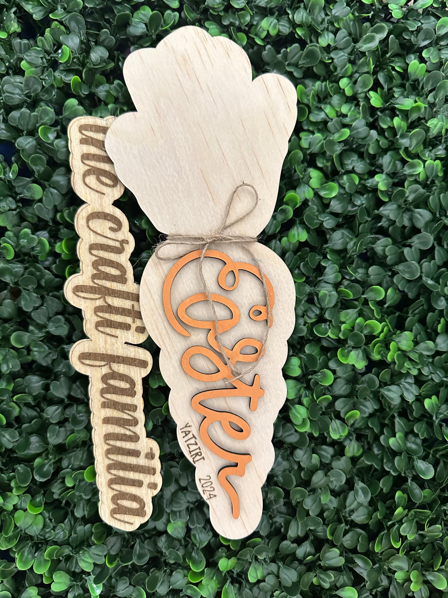 Carrot handprint