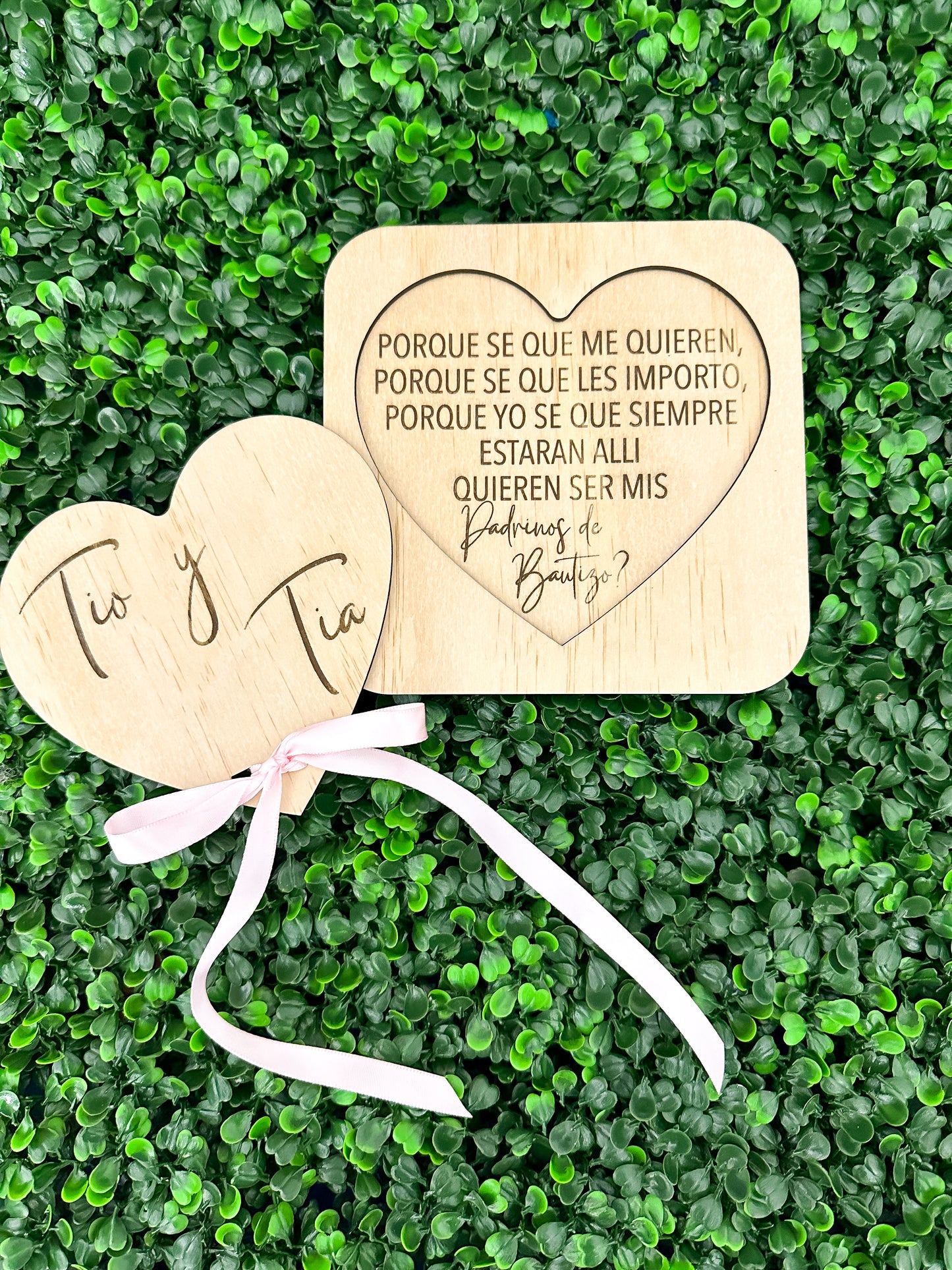 Padrinos Proposal | Wood Heart