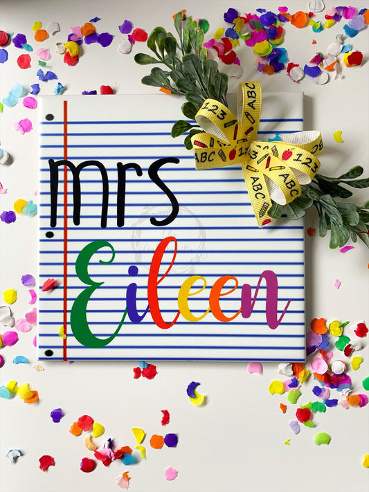 Teacher Name Tile