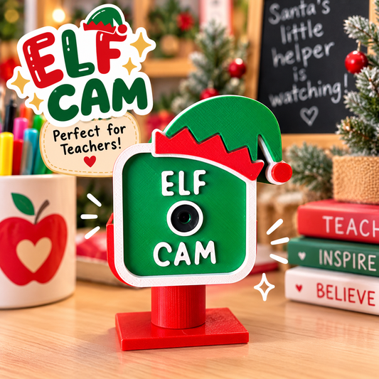 Elf Cam | Santa's Watching Camera | Christmas Decor | Teacher Gift