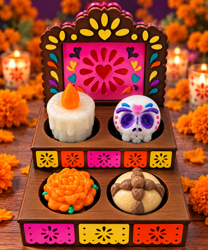 Día de los Muertos Fidget Clicker Altar | Mexican Ofrenda Decor | 3D Printed Clicker | Day of the Dead Gift | Recuérdame Inspired