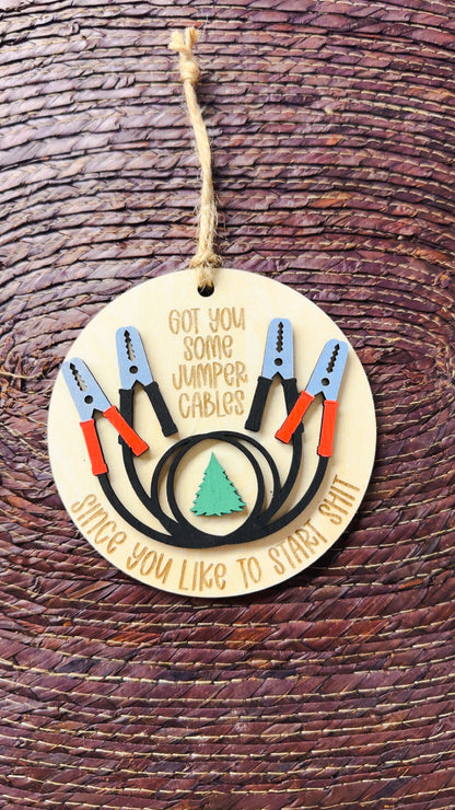 Jumper Cables ornament