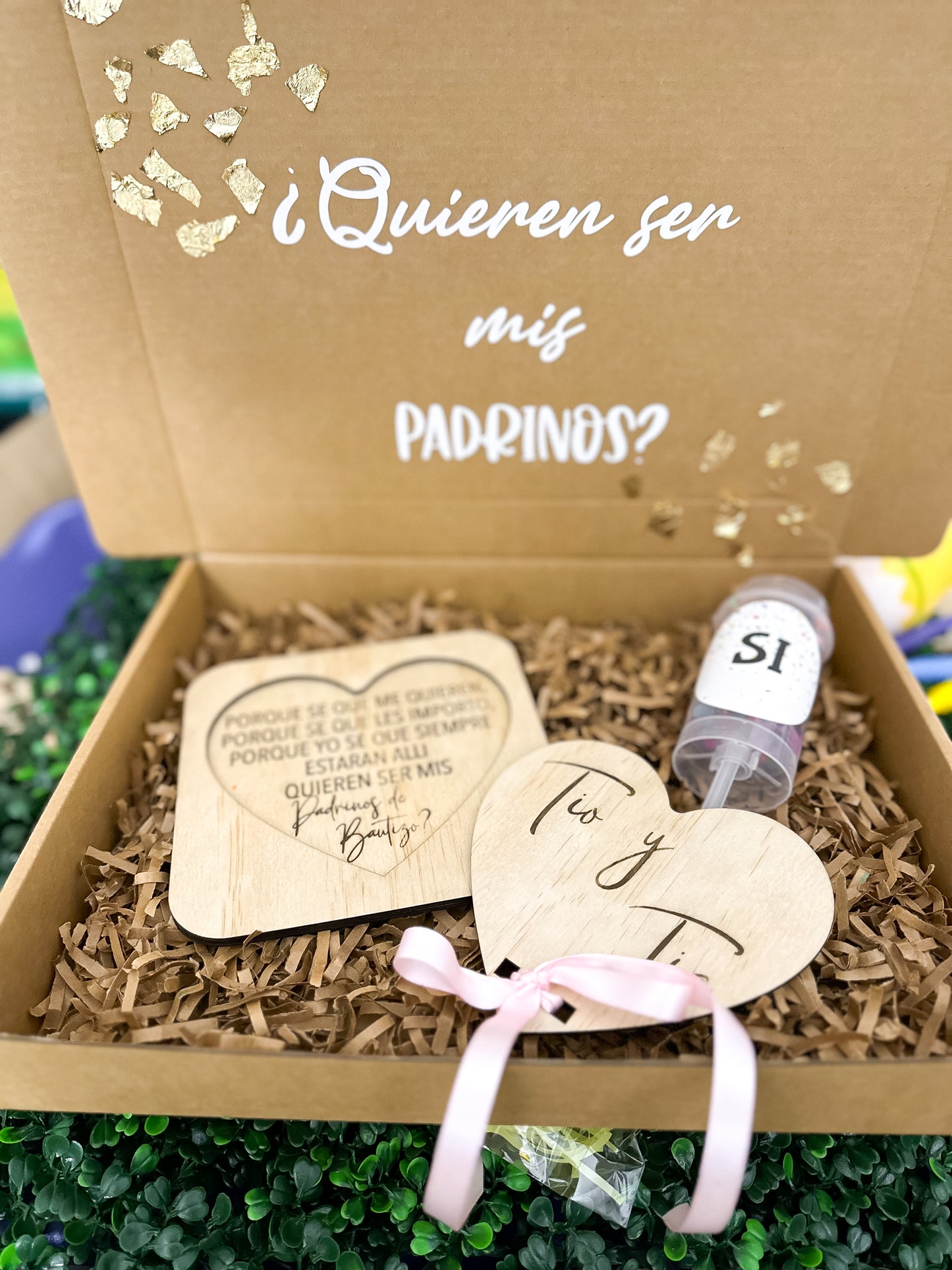 Padrinos Proposal | Wood Heart