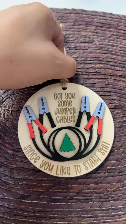 Jumper Cables ornament